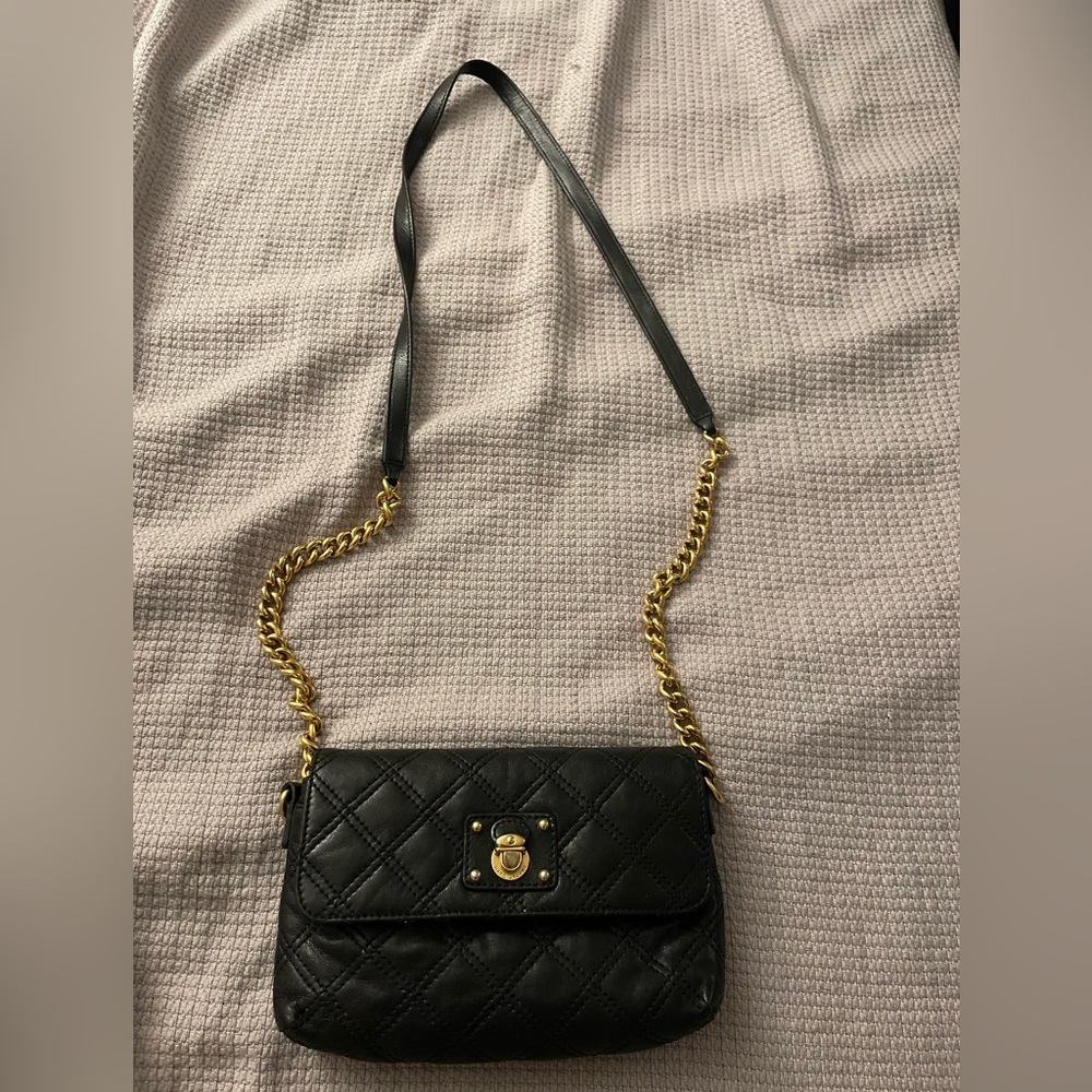 Marc Jacobs black clutch shoulder bag. Perfect for night out!